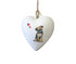 Border Terrier Ceramic Heart Bauble